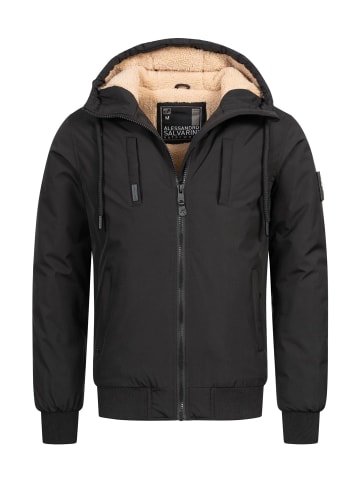 Alessandro Salvarini Winterjacke Alessandro Salvarini Herren Winter Jacke AS431 in Schwarz