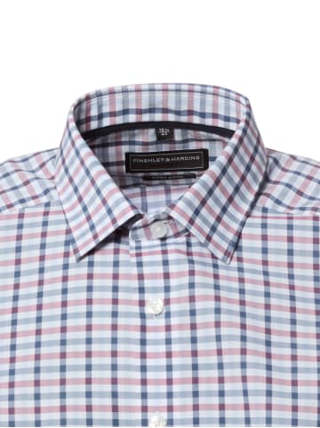 Finshley & Harding Businesshemd in marine bordeaux
