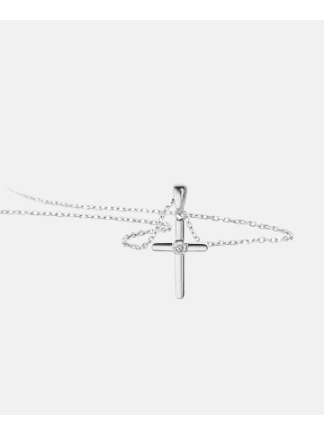 Diamant L'éternel Halskette aus 375 Weißgold mit Diamant