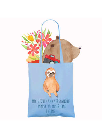 Mr. & Mrs. Panda Shopping Tasche Konflikte friedlich lösen mit S... in Sky Blue