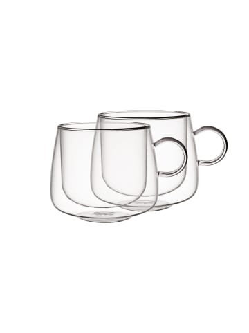 Villeroy & Boch 2er Set Cappuccino-Gläser Artesano Hot & Cold in Transparent 250 ml in transparent