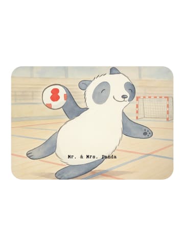 Mr. & Mrs. Panda Magnet Panda Handball spielen Design ohne Spruch in Weiß