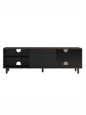 VASAGLE TV-Schrank Keam in Tannenbraun - (B)39 x (H)45 x (T)140 cm