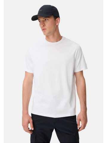 Camel Active Organic T-Shirt aus reiner Baumwolle in Weiß