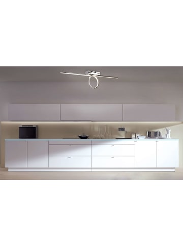 näve LED Deckenleuchte "LOOP" in chrome - (L)75 cm x (B)5 cm x (H)18.5 cm - EEK G