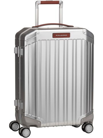 Piquadro Koffer & Trolley PQ Alu Cabin Size Spinner in Grigio-Cuoio