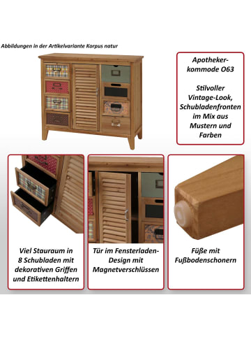 MCW Apothekerkommode O63, Korpus schwarz