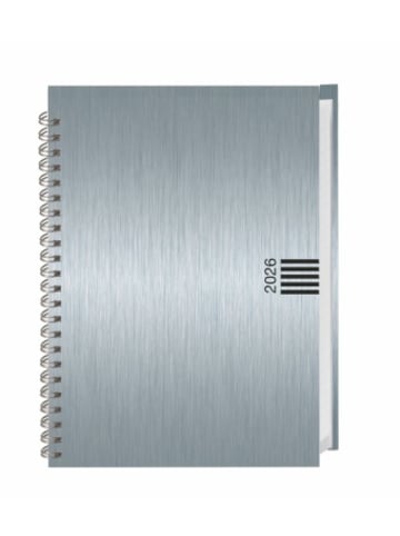 Heye Kalender Kalender - Wochen-Cheftimer A5, Alu silber 2026