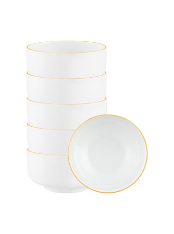 Seltmann Weiden 6er Set Schüsseln Sento Home Pure Lines in ø 20,3 cm in Mango Orange