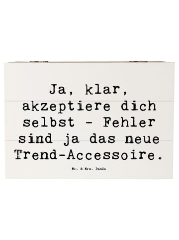 Mr. & Mrs. Panda Geschenkbox Spruch Selbstakzeptanz Trend mit Sp... in Weiß