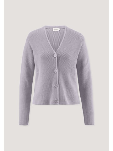 Hessnatur Strick Jacke in pastell lavendel