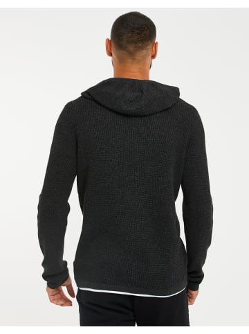 Threadbare Hoodie THB Jumper Hoodie Grayson in Dunkelgrau/ Schwarz