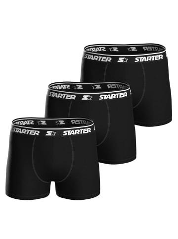 STARTER Boxershort 3er Pack in Schwarz