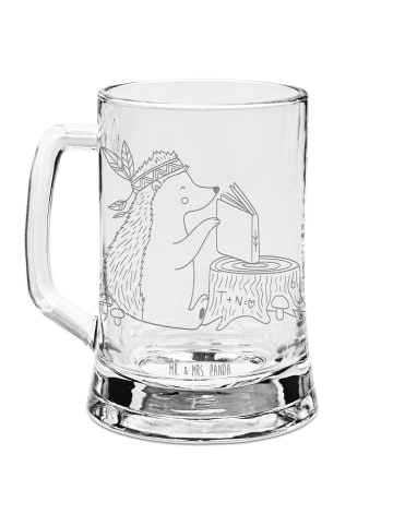 Mr. & Mrs. Panda Krug Igel Federschmuck ohne Spruch in Transparent