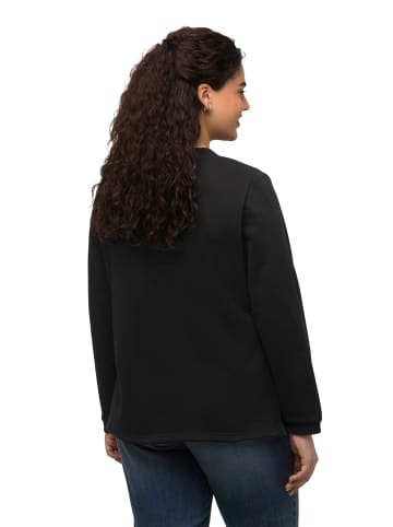Ulla Popken Sweatshirt in schwarz