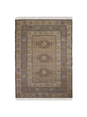KADIMA DESIGN BERMEO Wohnzimmerteppich Naturfaser wendbar handgewebt 140x200 Natur in Natur