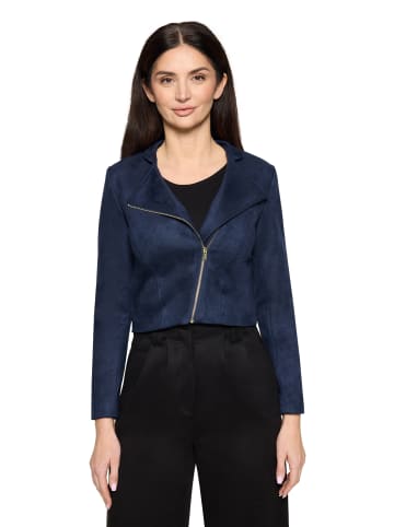 BETTY & CO Bikerjacke mit Stehkragen in Dunkelblau