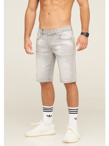 behype Jeans-Shorts YONAH in Grau