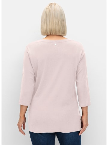 sheego 3/4-Arm-Shirt in hellrosé