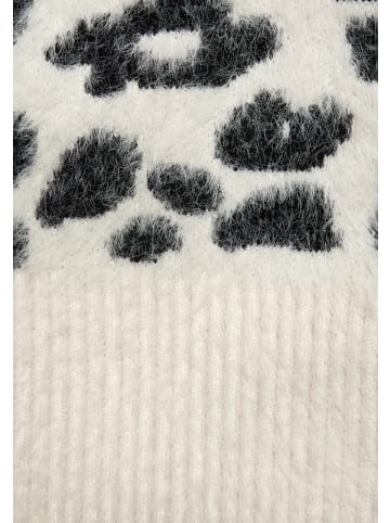 LASCANA Strickjacke in beige-schwarz