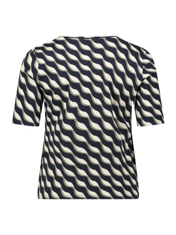 Betty Barclay Basic Shirt mit Rippenstruktur in Dark Blue/Green