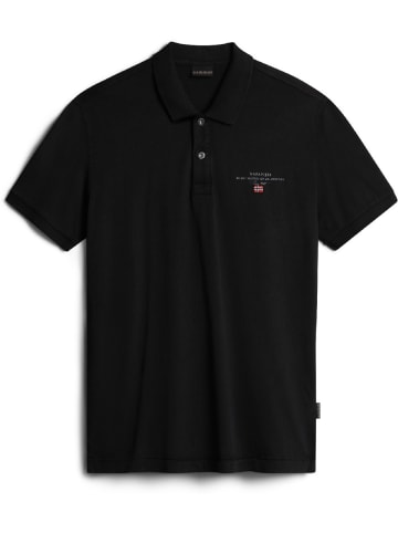 Napapijri Polo "Elbas Jersey" in Schwarz