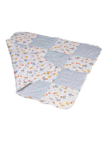 SlumberOrganix Bio Baby Patchworkdecke in Orange (L)100 x (B)100 cm