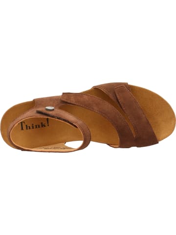 Think! Tieffußbett Sandale DUMIA in Schoko