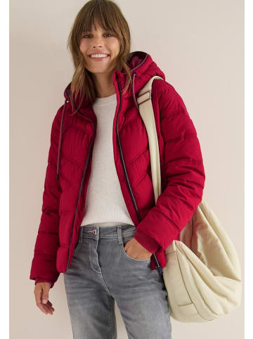 Cecil Steppjacke mit Kapuze in Rot