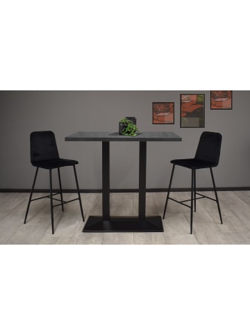 58 aufm Kessel TRESENTISCH Electra 120x70x106 schwarz matt/graphit