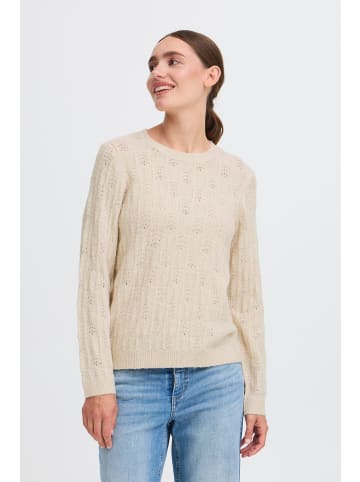 Oxmo Strickpullover OXSinva in Beige