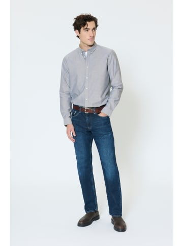 Matinique Langarm - Hemd MAtrostol Gerade Passform in Pageant Blue