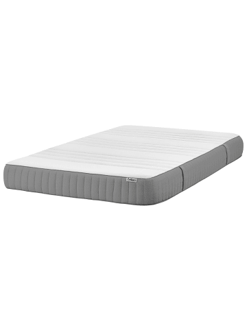 Beliani Matratze HAPPINESS in Grau/Weiß - (W) 120 x (H) 20 x (L) 200 cmH2/3 Mittel