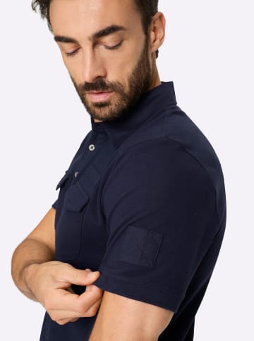 WITT WEIDEN Kurzarm-Poloshirt in marine