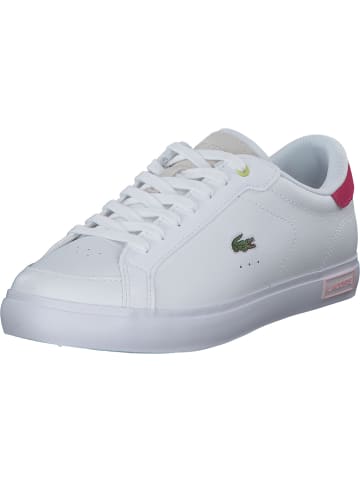 Lacoste Schnürschuhe in white/pink