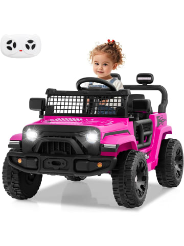 COSTWAY 12V Kinder Elektroato in Rosa