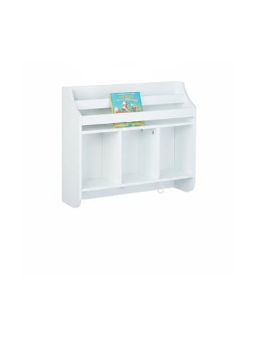 relaxdays Kinderregal in Weiß - (B)60 x (H)51,5 x (T)17,5 cm