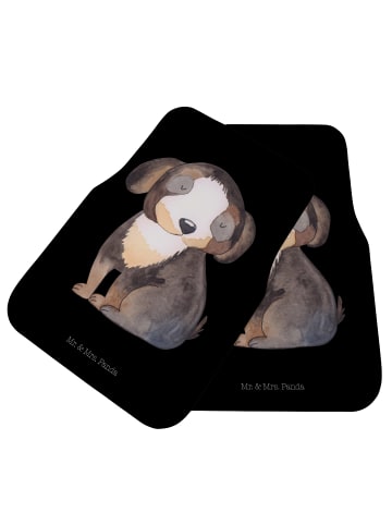 Mr. & Mrs. Panda Automatte Hund Entspannen ohne Spruch in Schwarz