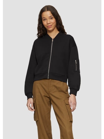 QS Sweatshirt langarm in Schwarz