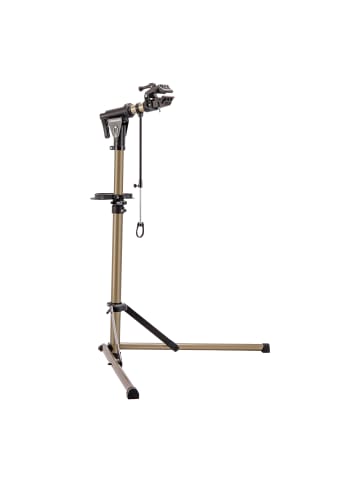 relaxdays Fahrrad-Montageständer in Gold - (B)108 x (H)170 x (T)80,5 cm