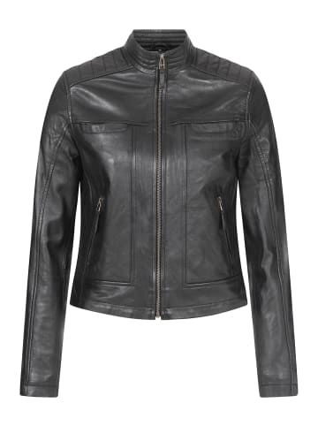 Rock Creek Lederjacke in Schwarz