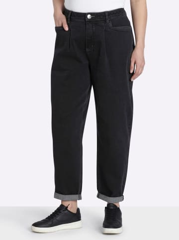 sheego Jeans in black denim