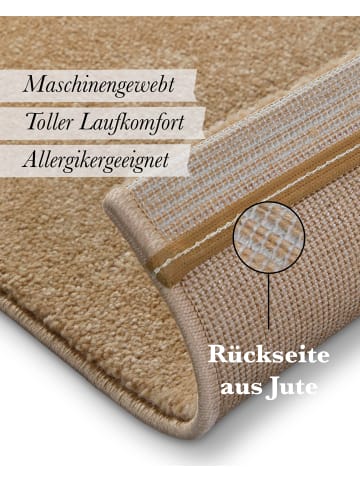 Wecon Home Kurzflorteppich Freja in sand beige