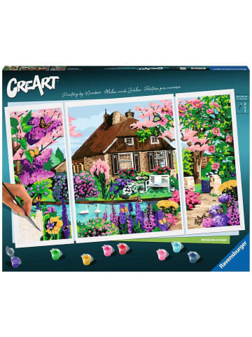 Ravensburger Malprodukte Waterside Cottage CreArt - Premium Triptychon 14-99 Jahre in bunt