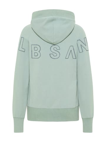 ELBSAND Zip-Jacke mit Kapuze Kaire in Soft Sage