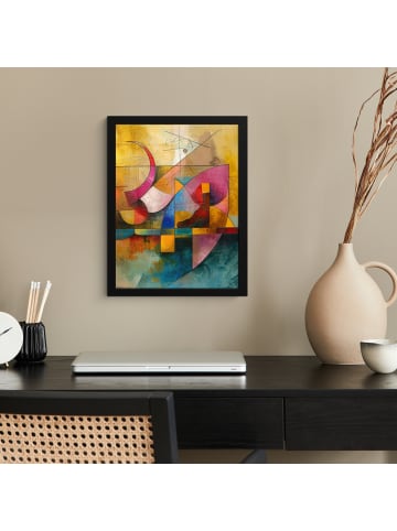 Earth Poster mit Leiste Geometrie