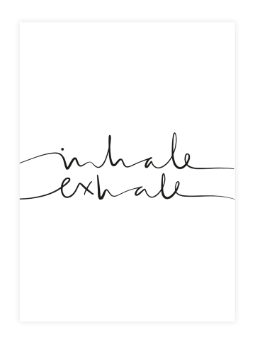 Tales by Jen Poster / Kunstdruck "Inhale Exhale“ I Ohne Rahmen