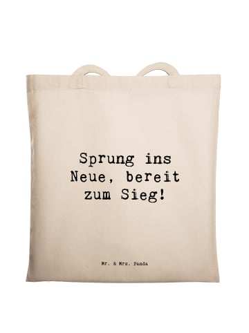 Mr. & Mrs. Panda Tasche Spruch Sich in einer neuen Sportart vers... in Creme