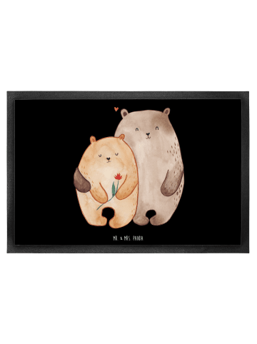 Mr. & Mrs. Panda Abtreter Bären Liebe ohne Spruch in Schwarz