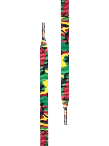 TubeLaces Laces in rasta camo